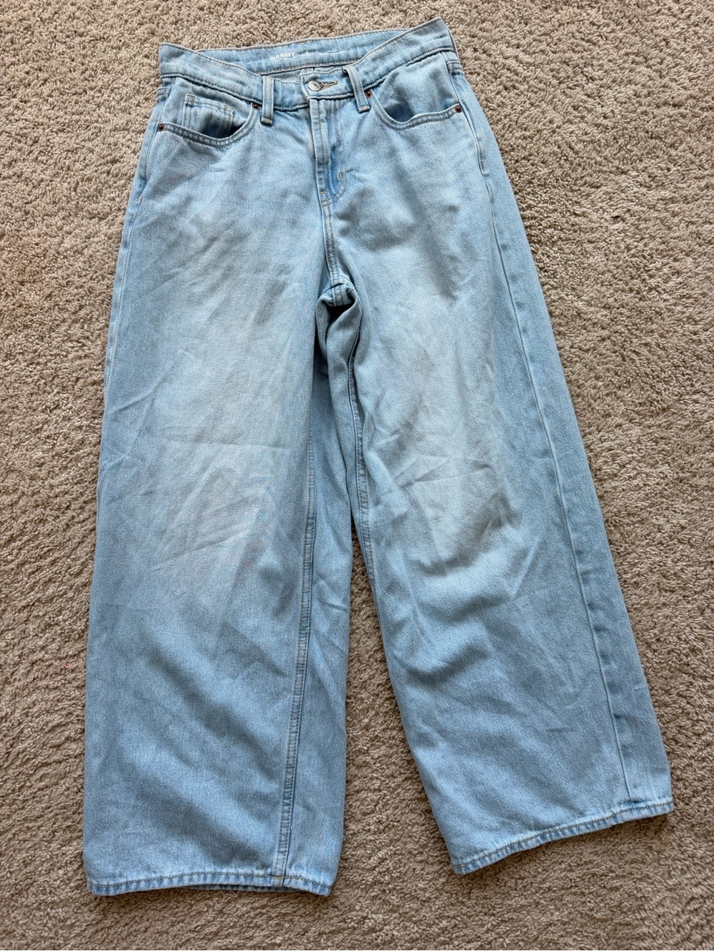 Old Navy Light Blue Wide-Leg baggy Women's Jeans